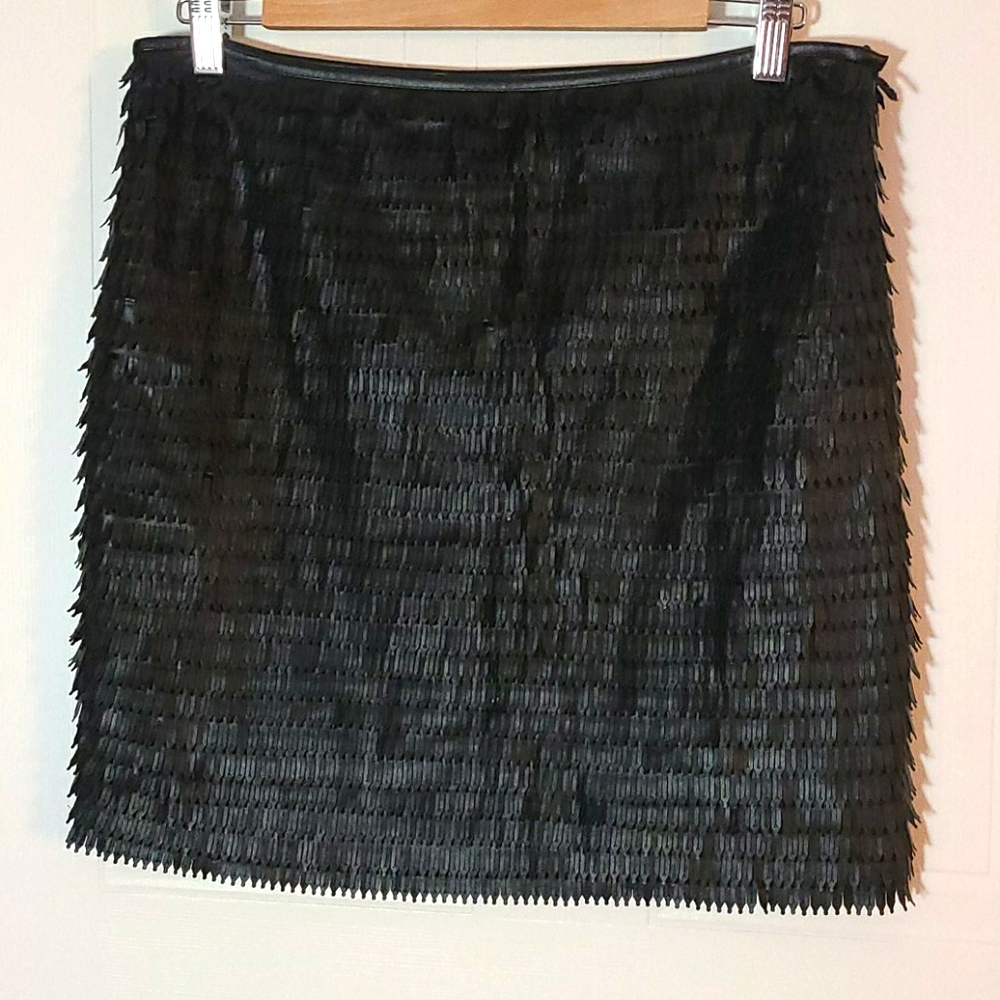 Max Studio pleather miniskirt